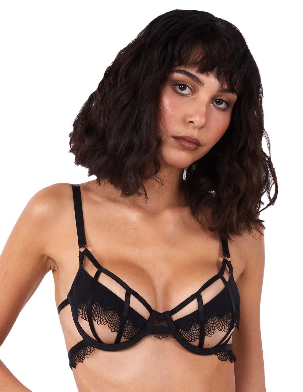 HUSTLER® Tallie Bra Black