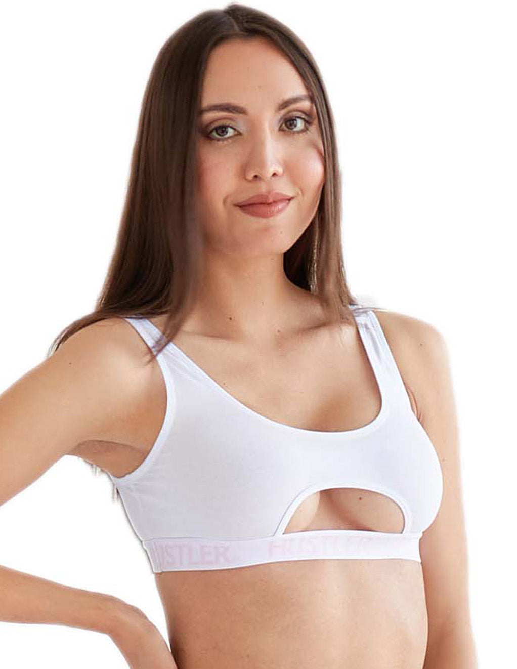 HUSTLER® Cutout Crop Top