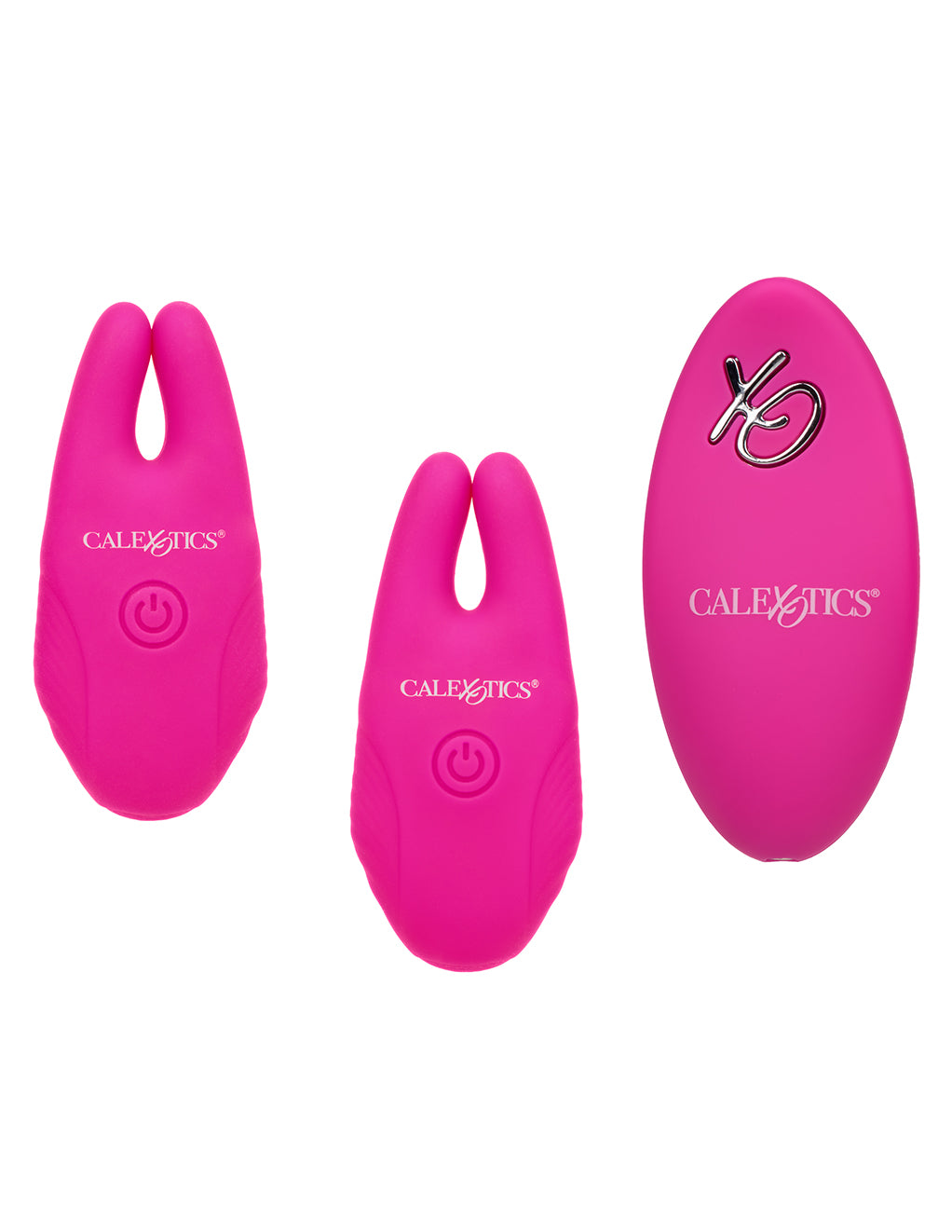 CalExotics Silicone Remote Rechargeable Nipple Clamps