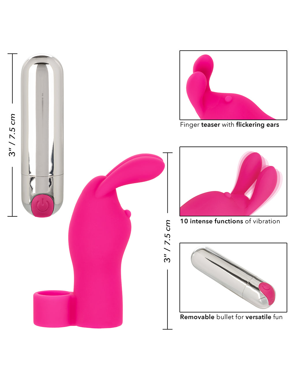 Intimate Play Rechargeable Finger Bunny | Sex Toys at Hustler Hollywood