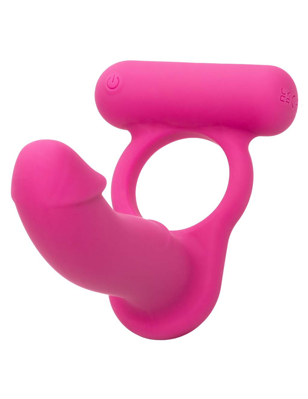 Silicone Vibrating Double Penetration Penetrator Cock Ring DP Anal Sex Toys