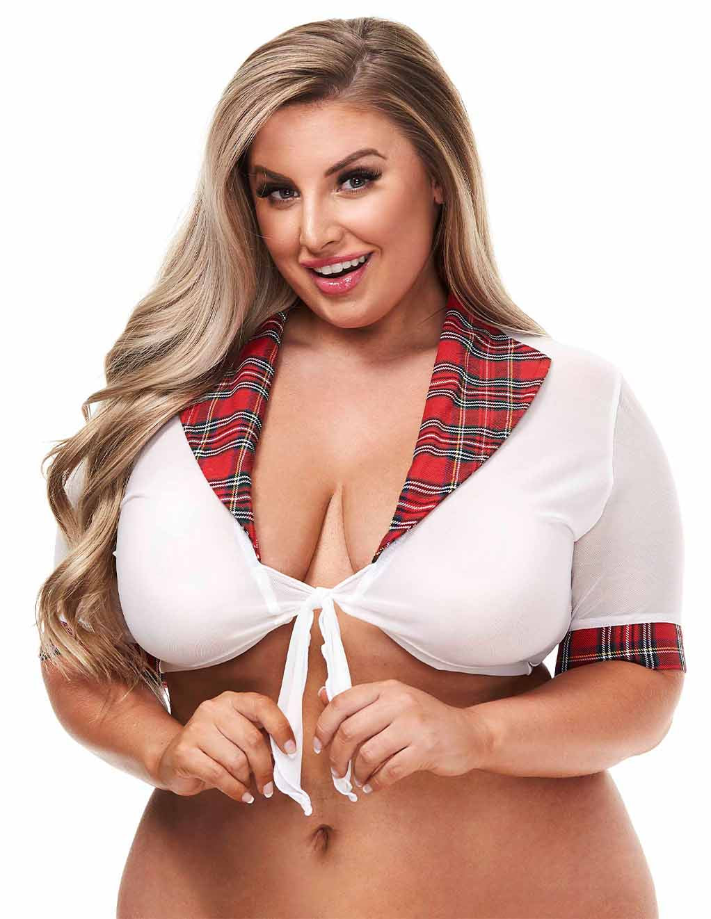 Teacher's Pet Plaid Top