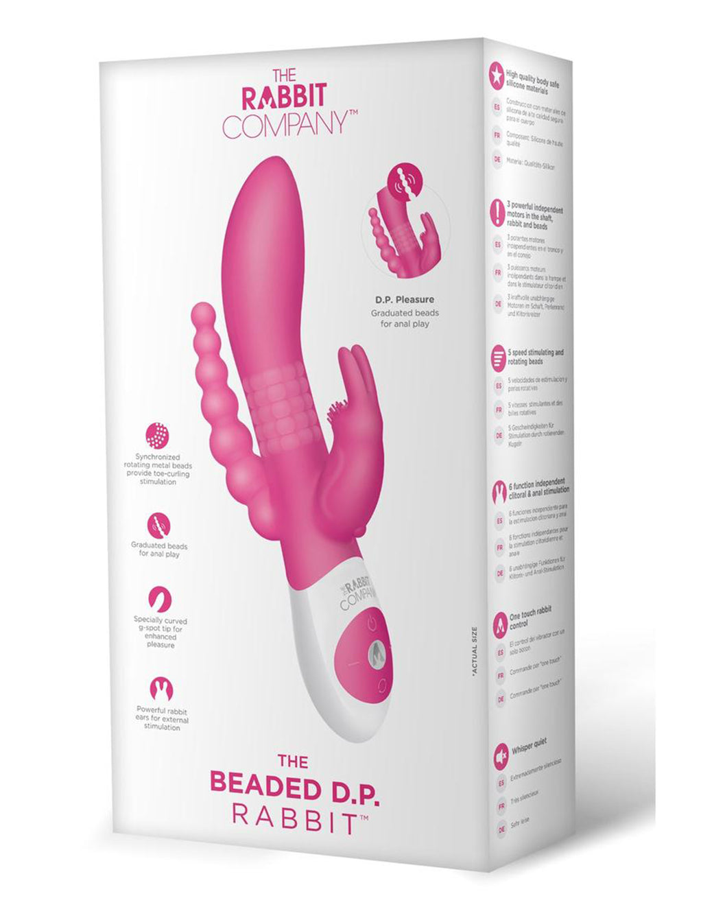 The Rabbit Company Beaded DP Vibrator | Sex Toys at Hustler Hollywood