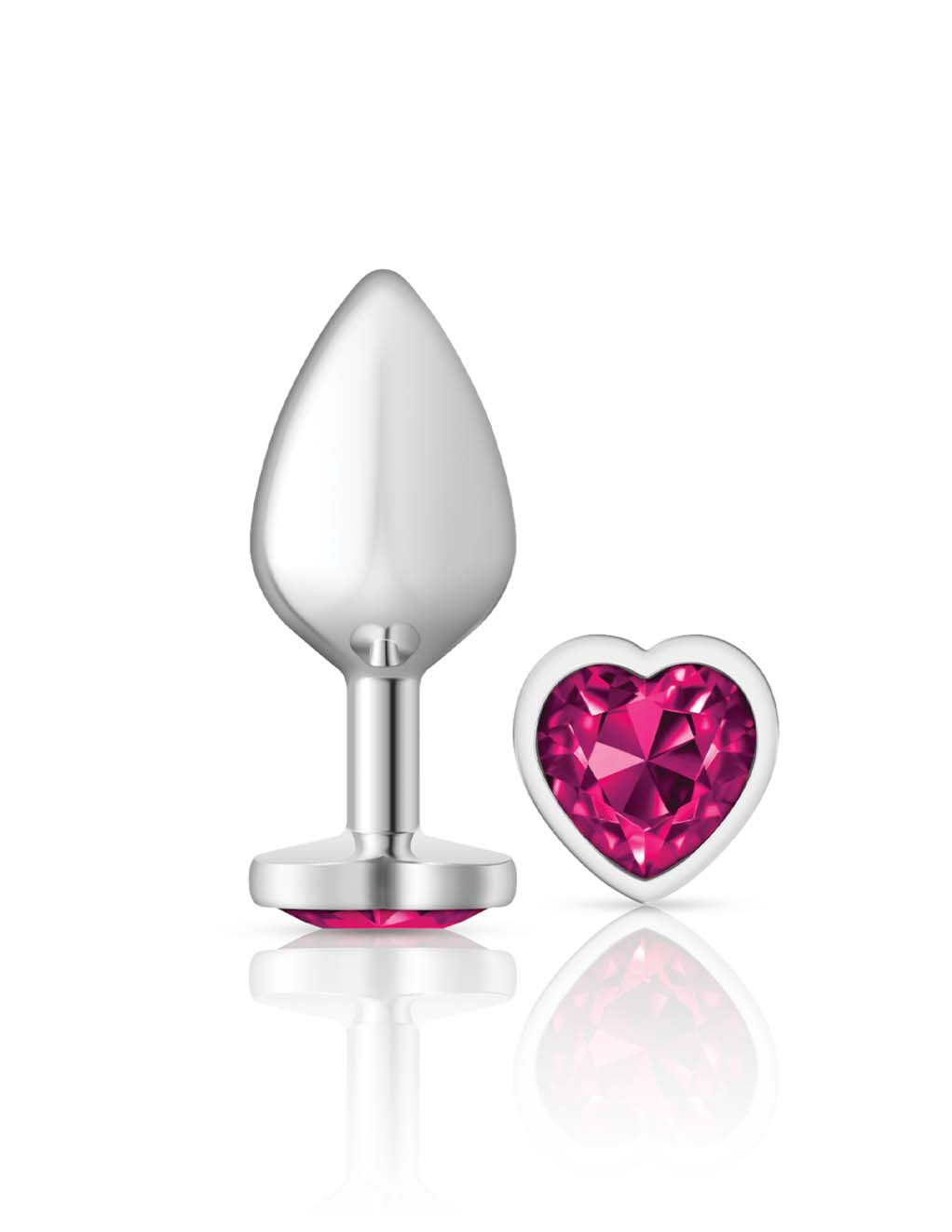 Cheeky Charms Silver Heart Pink