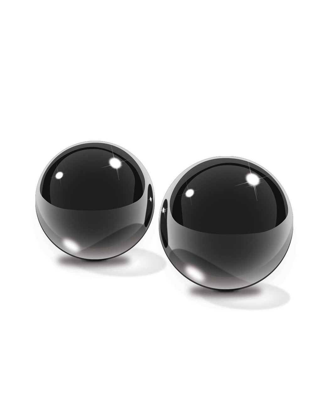 Fetish Fantasy Black Glass Ben-Wa Balls Medium