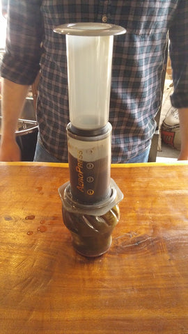 AeroPress brewing