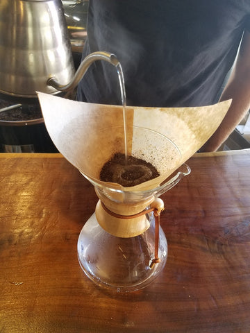 Chemex first pour