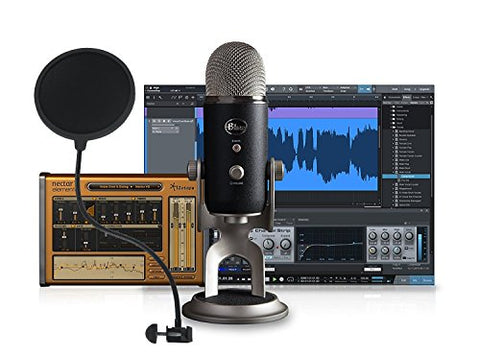 Blue Yeti Studio Blackout Professional Usb Vocal Recording System With Audiotopia
