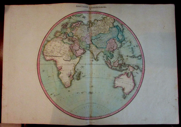 Африка восточное полушарие. Восточное полушарие. Карта 1810 года.