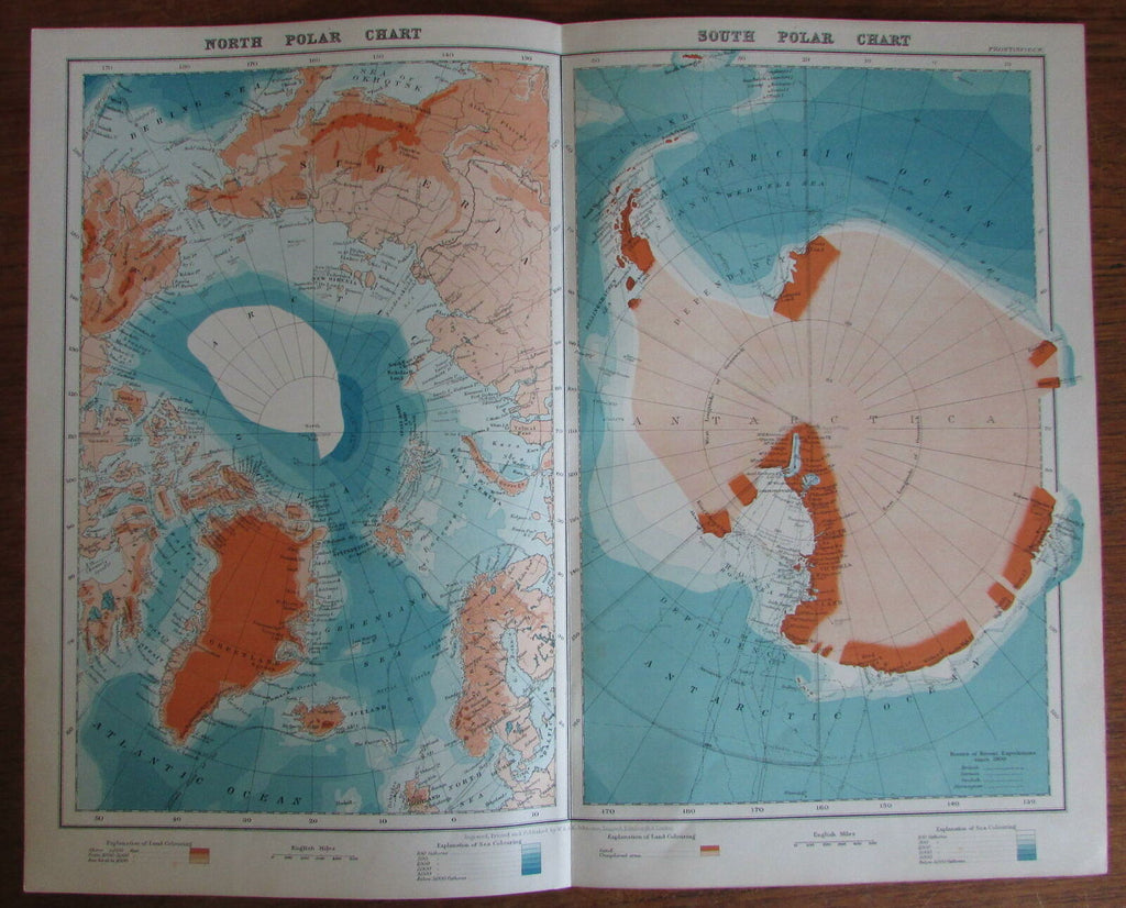 north and south pole map