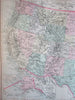 United States 1879 Gray large detailed map original hand color