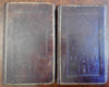 American decorative Cathedral leather bindings 1828 Walter Scott 2 vol set