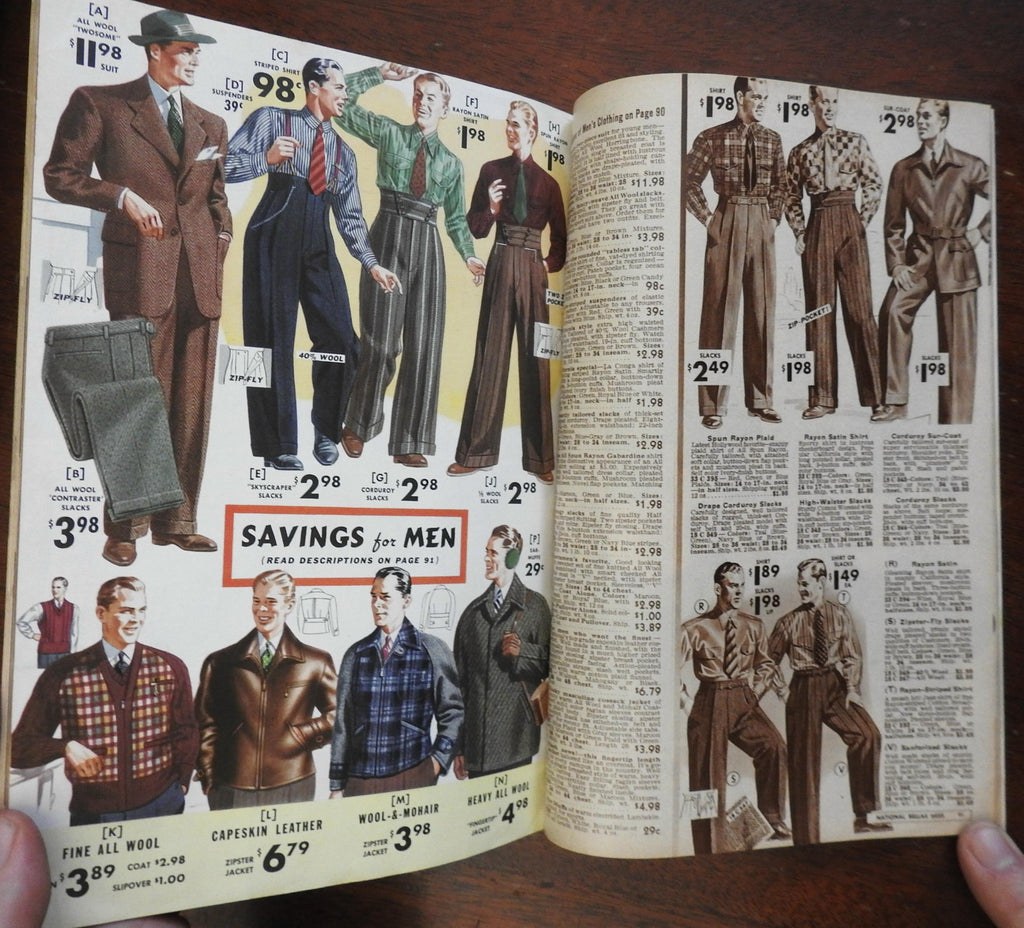 National Bellas Hess Fall & Winter Catalog 1940-41 Family Fashion clot ...