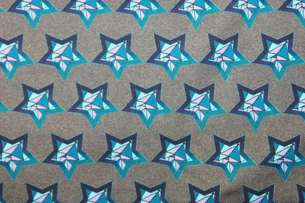 Teal and Gray Mystic Kitties Combo Stars - Choose: size, inner and sna ...