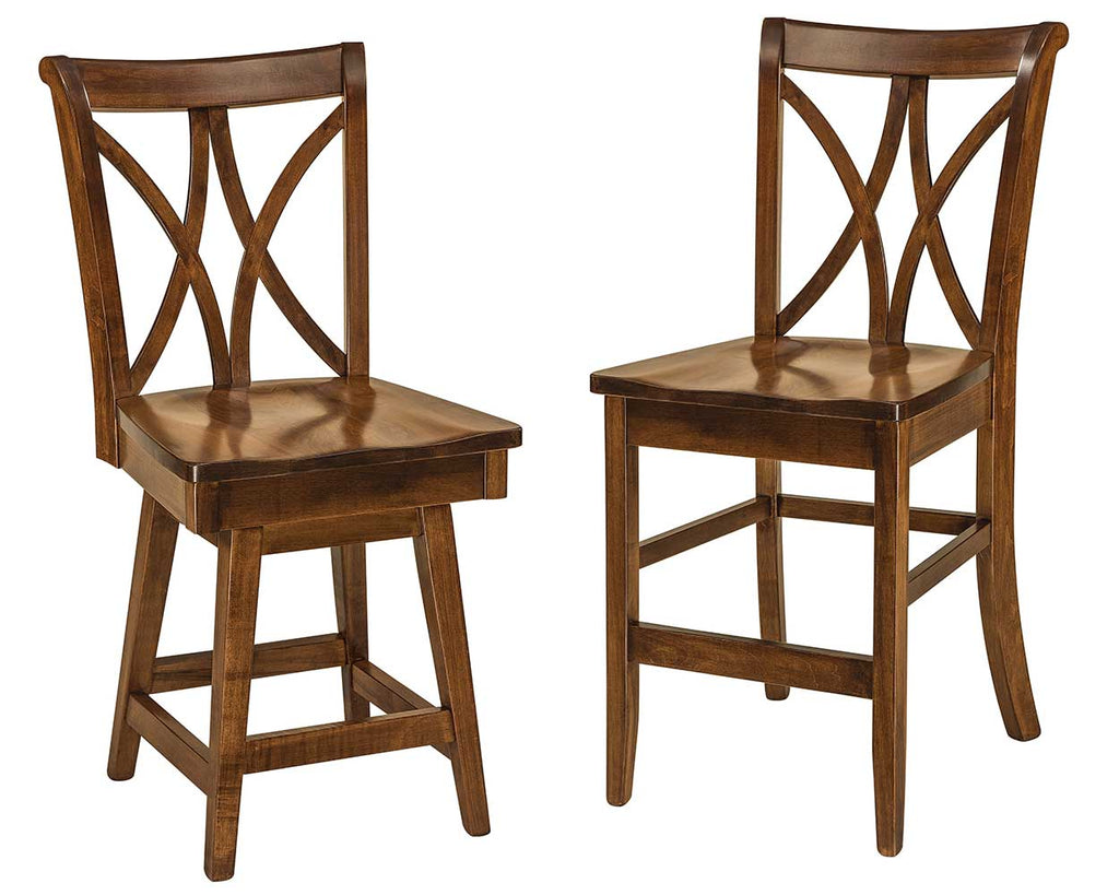 Callahan Solid Wood Bar Chair Double | Home and Timber