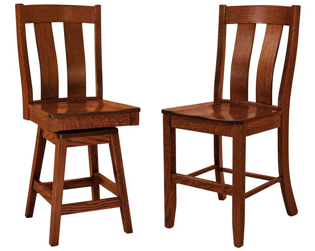 Laurie Solid Wood Bar Chair Double | Home and Timber