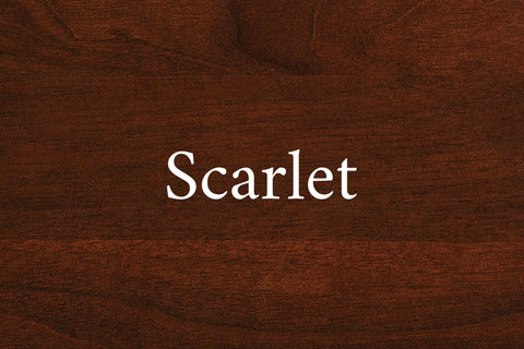 Scarlet on Walnut