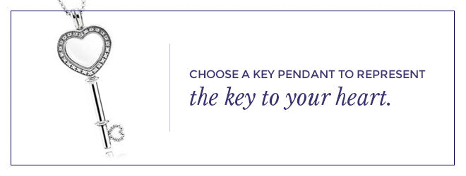 A key pendant can represent the key to your heart.