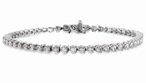 Hearts On Fire Temptation Three-Prong Bracelet in 18K White Gold