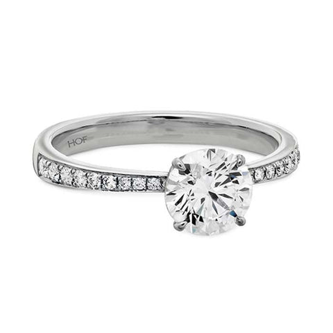 Hearts On Fire Signature Engagement Ring in 18K White Gold