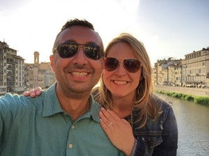 Jill and Lino celebrate their recent engagement in Rome, Italy!