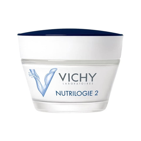 Vichy Nutrilogie 2 Intense Moisturizer for Very Dry Skin, 24-Hour Hydration Daily Face Cream to Strengthen and Soothe Skin, Non-Greasy Finish