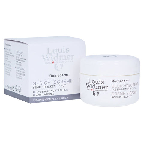Louis Widmer Remederm Face Cream for Very Dry Skin Day and Night Care Anti-ageing (Non-scented)