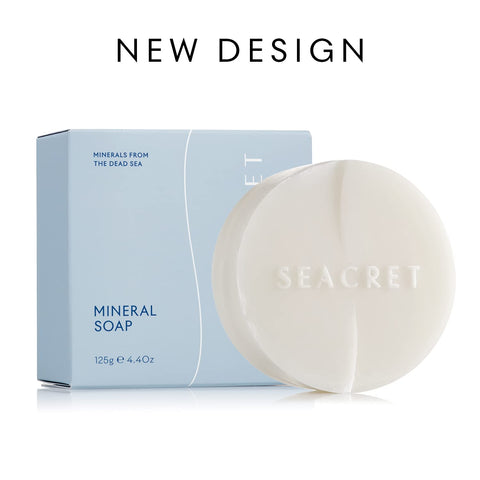 SEACRET Natural soap - Mineral Soap Bar with Dead Sea Minerals & Olive Oil for a Healthy Glowing Skin