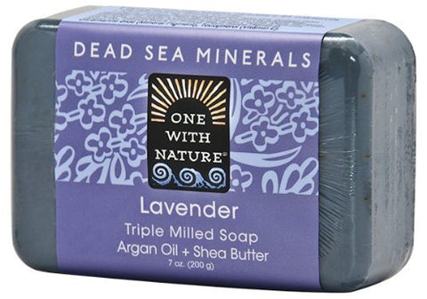 One With Nature Dead Sea Mineral Mud Soap with Argan Oil & Shea Butter 
