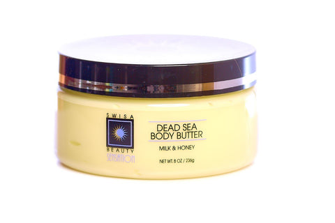 Swisa Beauty Dead Sea Body Butter Milk And Honey - Thick and Creamy Skin Softener Leaves The Skin Silky Smooth and Refreshed