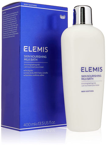 ELEMIS Skin Nourishing Milk Bath | Creamy Bathing Milk Enriches, Conditions and Softens Extra Dry Skin with Camellia Oil and Oat Extract