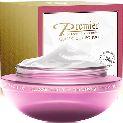 Premier Dead Sea BIOX total age defying cream, face moisturizer, Anti Aging face Cream, Intensive Wrinkle cream firming skin care, Classic collection, retinol Cream Lotion