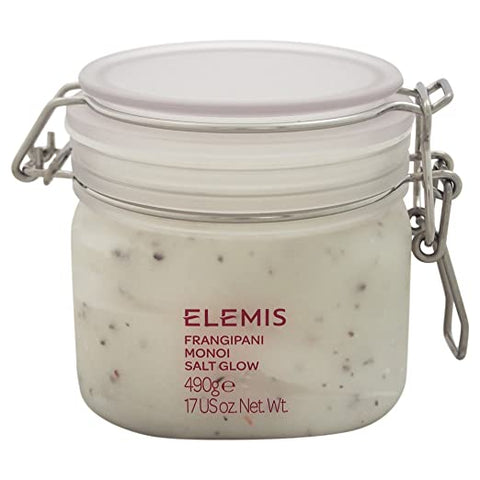 ELEMIS Frangipani Monoi Salt Glow | Luxurious Tropical Salt Scrub Helps to Lock in Moisture and Exfoliates, Smoothes, and Softens the Skin