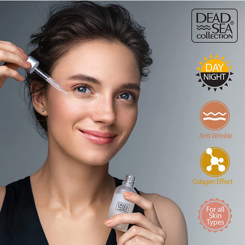 Dead Sea Collection Collagen Serum for Facial - Anti-Wrinkle and Anti Aging Face Skin Care