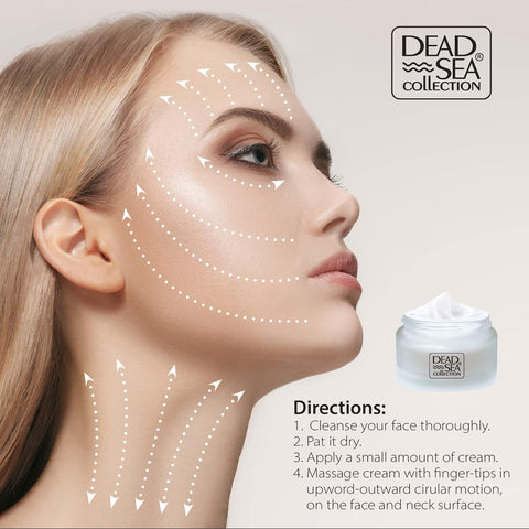 Dead Sea Collection Anti-Wrinkle Day Cream for Face with Hyaluronic Acid and Sea Minerals Anti Aging, Nourishing and Moisturizer Face Cream (1.69 fl.oz)