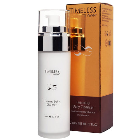 Timeless by AVANI Foaming Daily Cleanser | Infused with Vitamin E Moisturizing Oils | Removes Dirt, Excess Oils, Other Impurities