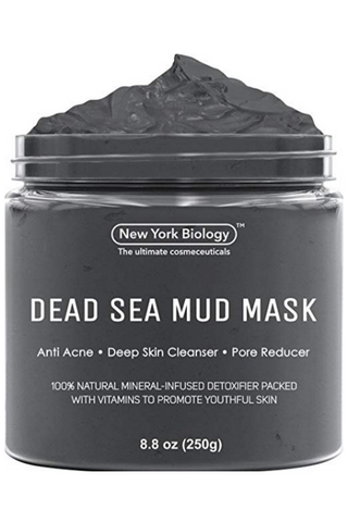 New York Biology Dead Sea Mud Mask for Face and Body - All Natural - Spa Quality Pore Reducer for Acne, Blackheads and Oily Skin - Tightens Skin for A Healthier Complexion - 8.8 oz