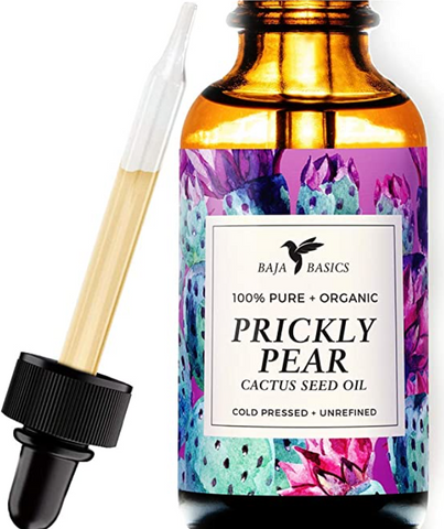 Prickly Pear Cactus Oil by Baja Basics, Organic, 100% Pure, Cold Pressed For Moisturizing Skin, Hair and Cuticles 1oz