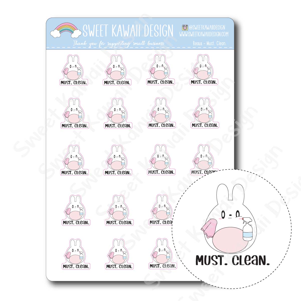 Kawaii eye stickers