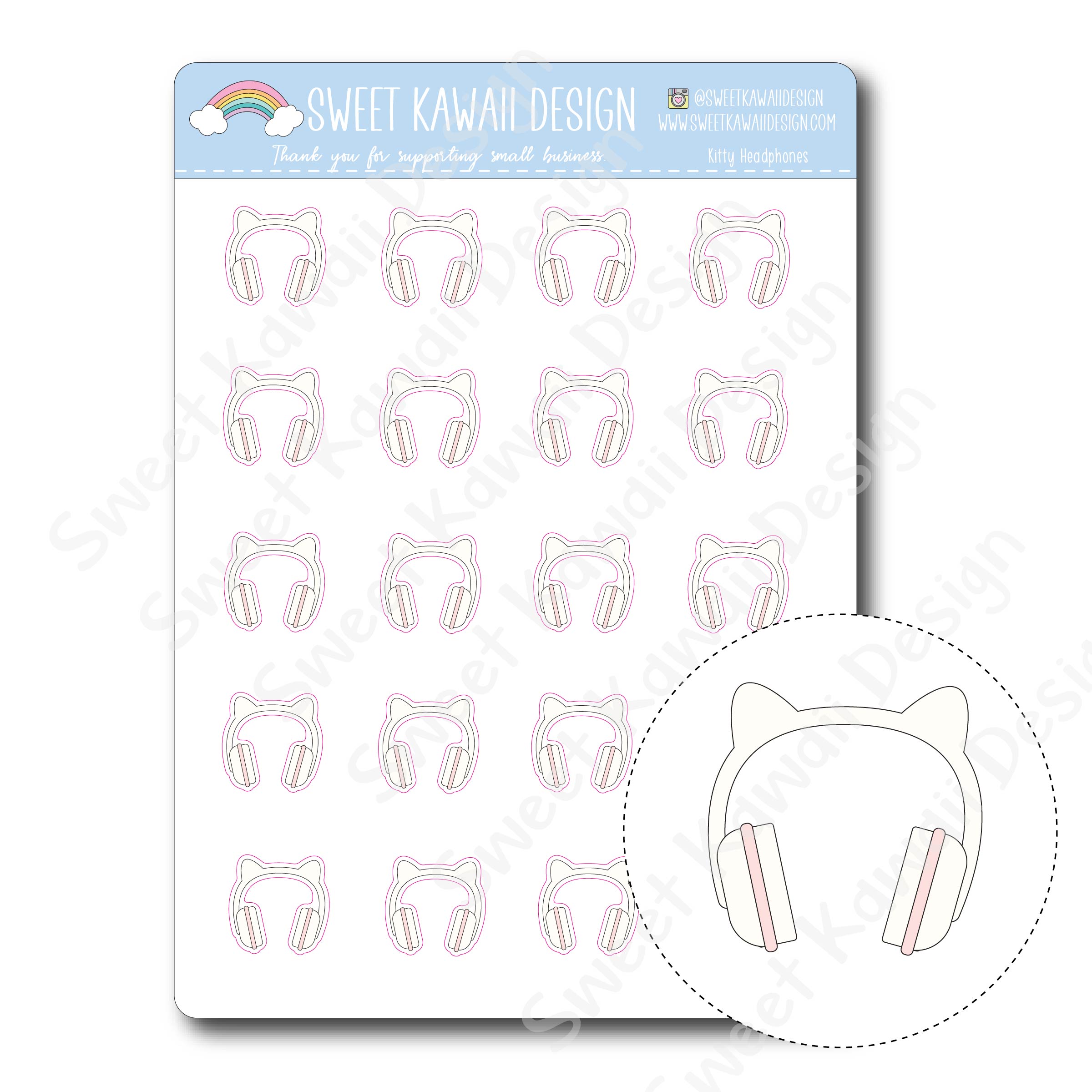 Teeny Weeny Black Cat Stickers – Sweet Kawaii Design