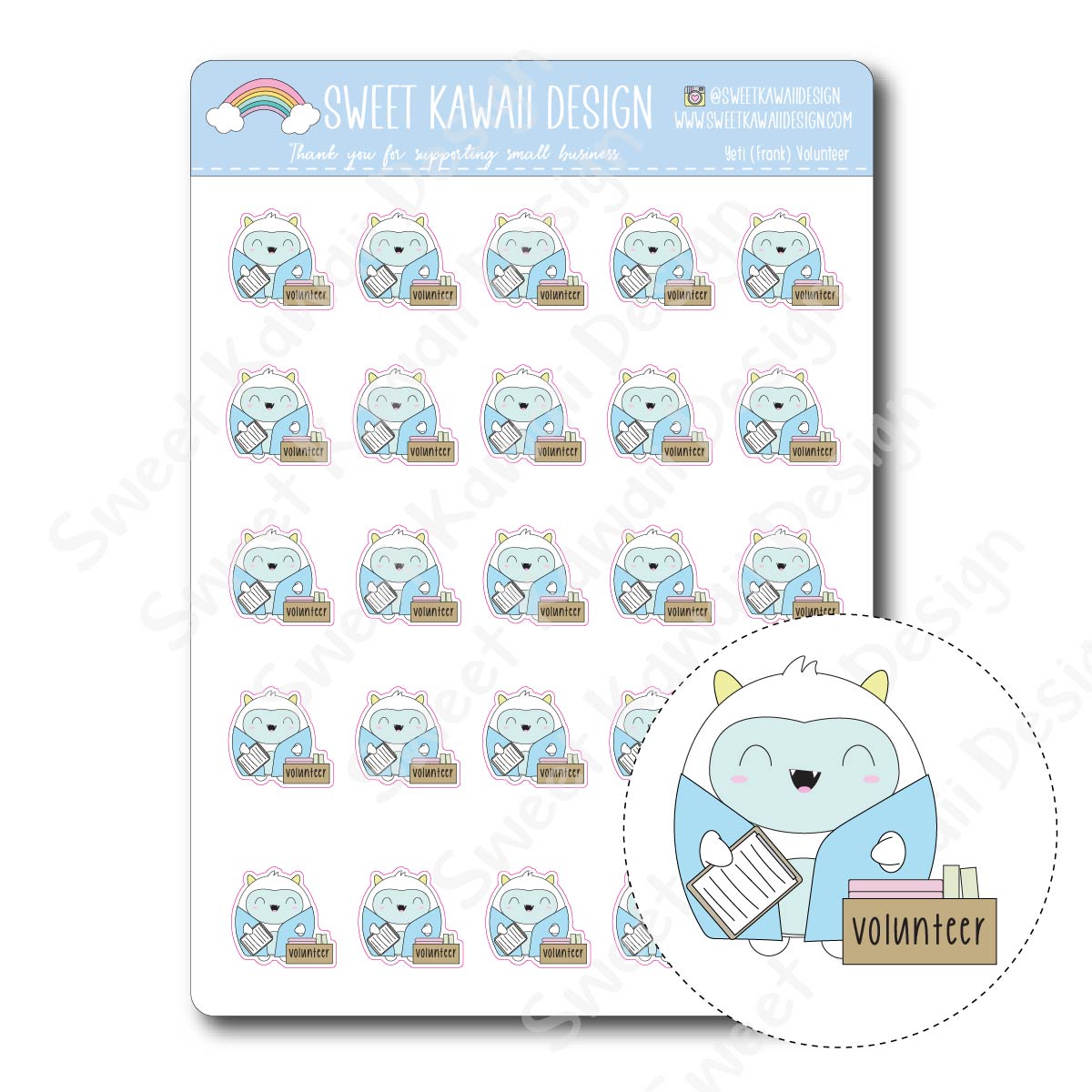 Kawaii Critter Balloon Stickers – Sweet Kawaii Design