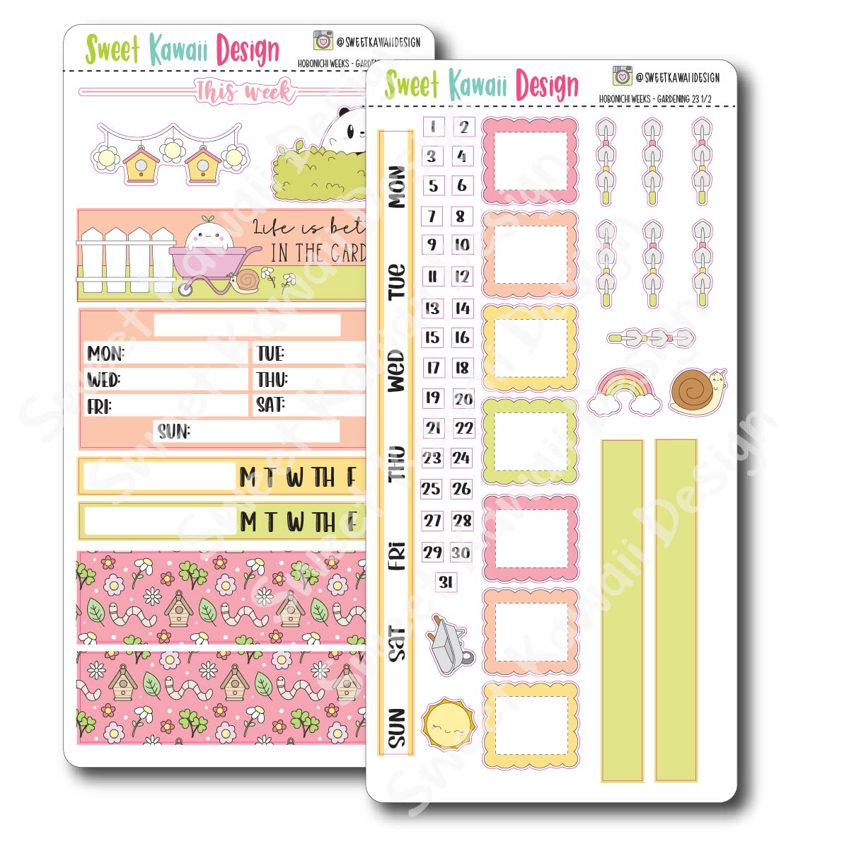 Kawaii Hobonichi Weeks Stickers - County Fair – Sweet Kawaii Design