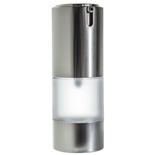 Download Refillable Airless Pump Bottle in Frosted Silver - .5 oz ...