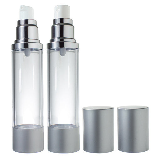 Download Refillable Set Airless Pump and Spray Bottle in Silver ...