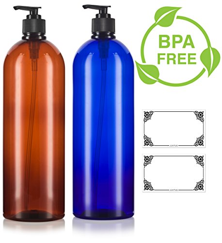 32 oz glass bottle with pump