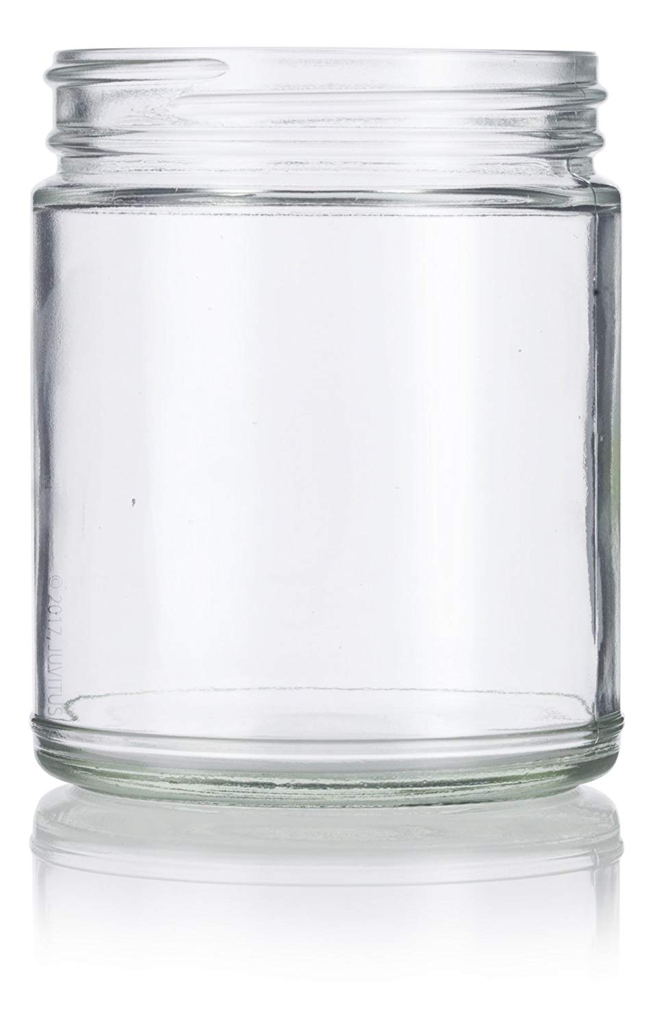 Clear Glass Jar With White Foam Lined Lid 9 Oz 270 Ml 6 Pack 3125