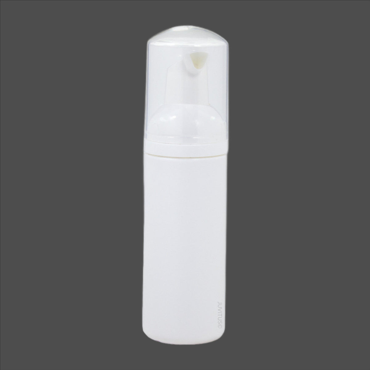 White Plastic Foaming Bottle with White Foam Pump Dispenser - 1.7 oz ...