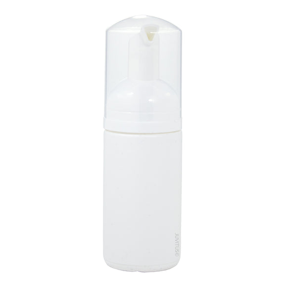 White Plastic Foaming Bottle with White Foam Pump Dispenser - 3.4 oz ...
