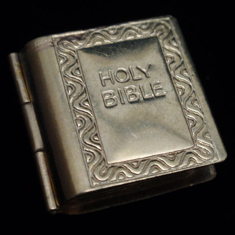 Bible Charm Vintage English 9k Gold Opens Accordion Pages – World of ...