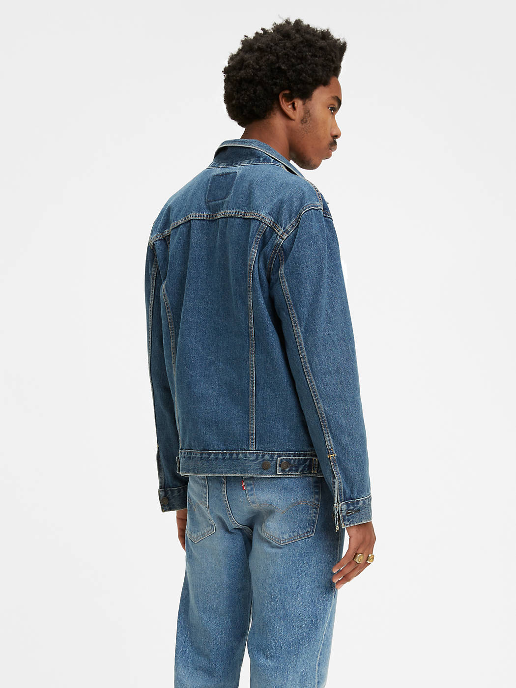 Levi's Trucker Jacket - MEdium Stonewash – Ascent Wear